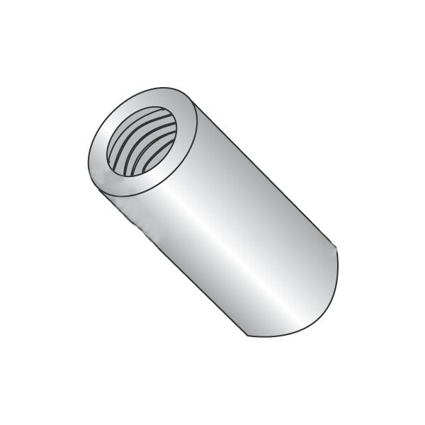 Newport Fasteners Round Standoffs, #4-40 Thrd Sz, 1 in Bd L, 18-8 Stainless Steel Plain, 1/4 in OD, 500 PK 669453 - main